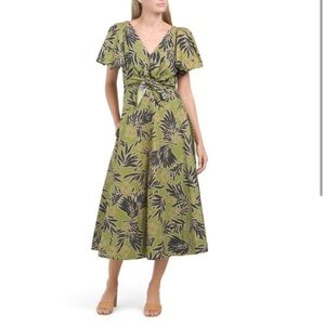 NWT TANYA TAYLOR Avocado Lonna Floral Maxi Dress